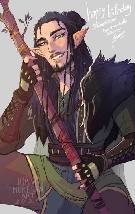 Dnd Norse Character, Druid Character Design Male, Dnd Forest Character, Dnd Viking Character Art, D&d Viking Character Art, Dnd Wizard, Pathfinder Character, Wood Elf, Dnd Art