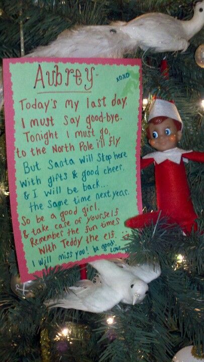 Elf idea....last night Last Night For Elf On The Shelf Ideas, Elves Last Night Christmas Eve, Elf Ideas For The Last Night, Elf's Last Night, Last Night With Elf On The Shelf, Night Before Christmas Eve Elf Ideas, Last Night Elf Ideas, Goodbye Elf Ideas, Elfs Last Night Ideas