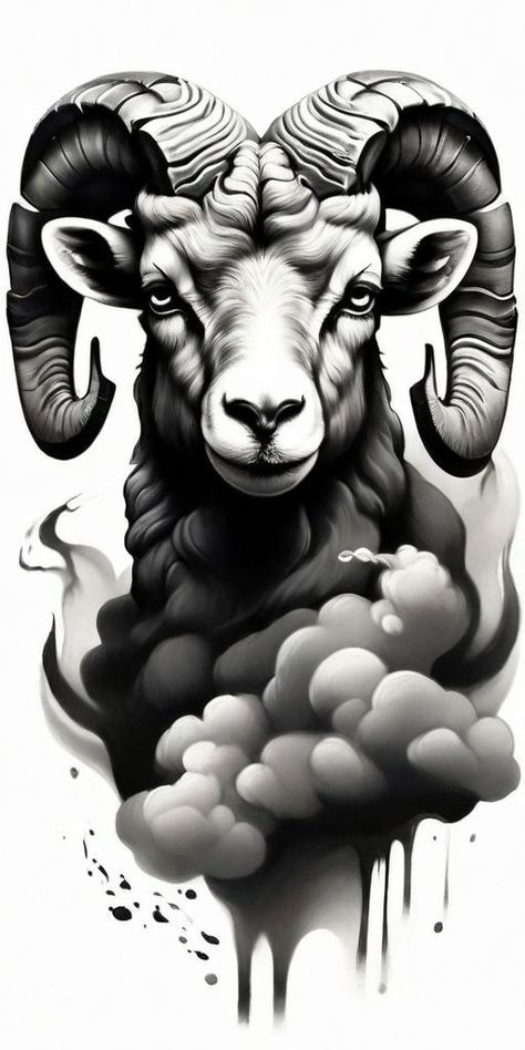 Ram Head Drawing, Rams Tattoo, Ram Head Tattoo, Ram Tattoo Design, Tattoo Ram, Aries Tattoo Designs, Lion Face Drawing, Aries Ram Tattoo, Tibetan Tattoo