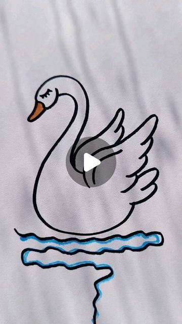 Simple and Easy Drawing Ideas on Instagram: "Watch as we bring this majestic swan to life with simple strokes! Perfect for young artists to learn and enjoy" How To Draw Swan, How To Draw A Swan, Swan Drawing Easy, Swan Drawing, Easy Drawing Ideas, Easy Drawing, Drawing Tutorials, Kids Swimming, Young Artist