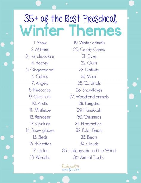 35+ Best Winter Preschool Themes, lesson plans, activities, and printables. Perfect for weekly or monthly themed learning or unit studies. Preschool book lists, preschool activities, art, and crafts. Winter preschool themes include literacy, math, STEM ideas and more. #preschool January Lesson Plan Themes For Toddlers, January Curriculum Toddlers, Daycare Weekly Themes, January Classroom Themes, January Lesson Plans For Toddlers, December Themes, January Themes, Toddler Curriculum Themes, January Preschool Themes