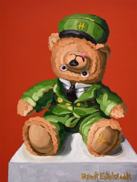 Brent Estabrook, Harrods, 2023 | Maddox Gallery 2023 Oil on panel 61 x 46 cm Brent Estabrook, Art Toy, Harrods, Original Paintings, Quick Saves, Art