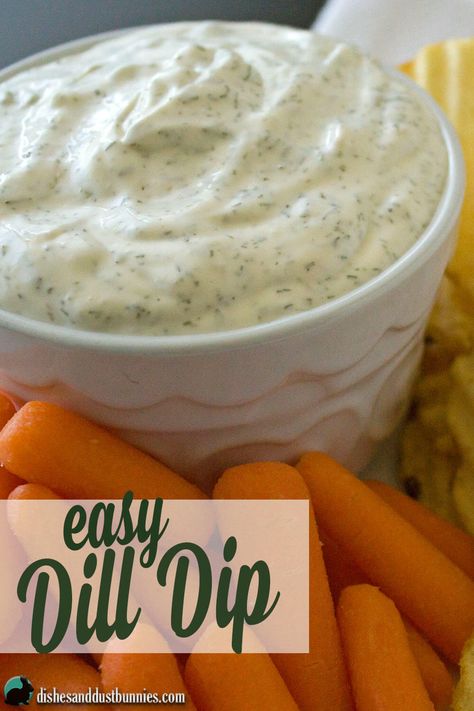 Easy Dill Dip, Dill Dip Recipe, Dill Dip Recipes, Vegetable Dip Recipe, Victoria Day, Greek Yogurt Flavors, Dill Dip, Vegetable Dip, Dust Bunnies