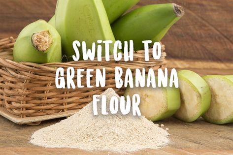 Banana Oat Flour, Green Banana Flour Bread, Green Banana Flour Recipes, Healthy Banana Bread Oat Flour, Fresh Milled Flour Banana Bread, Cholesterol Friendly Recipes, Green Banana Flour, Unripe Banana, Gluten Free Substitutes