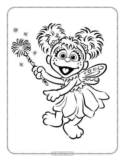 Sesame Street Abby Cadabby Coloring Pages Sesame Street Printables, Abby Cadabby Sesame Street, Elmo Coloring Pages, Sesame Street Coloring Pages, Gingerbread Man Coloring Page, American Flag Pictures, Nativity Coloring Pages, Elsa Coloring Pages, Printable Flower Coloring Pages