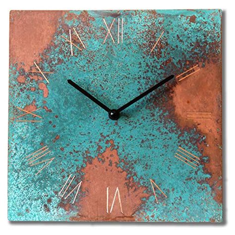 Southwest Home, Travel Themed Room, Turquoise Wall, Rustic Wall Clock, Turquoise Walls, Rustic Wall Clocks, 7th Wedding Anniversary, Bathroom Guest, How To Make Wall Clock