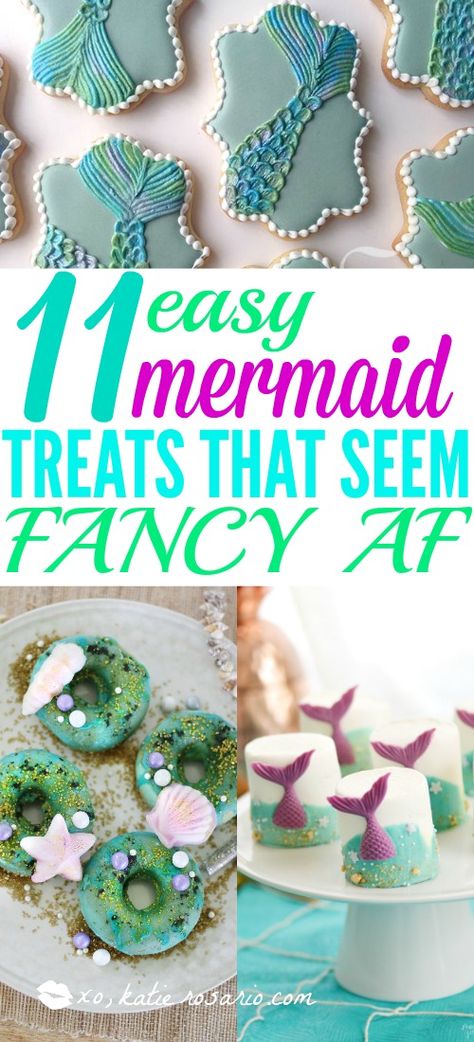 I love the mermaid trend that happening right now! The mermaid desserts are so bright and colorful and are simply magical! I think this post is a great idea because of the many recipes like mermaid cake pops, mermaid donuts, mermaid cookies and under the sea mermaid cakes! These treats will have everyone obsessing over your mermaid treats! This is a must try! #mermaidideas #mermaidcakes #mermaidtreats #mermaidparty #mermaiddesserts #diymermaid #DIYpartyideas #mermaidtail #underthesea Mermaid Jello Ideas, Mermaid Dipped Oreos, Mermaid Trail Mix Recipe, Mermaid Diy Cake, Mermaid Fruit Ideas, Under The Sea Treats Dessert Tables, Mermaid Theme Desserts, Easy Mermaid Cupcakes, Mermaid Themed Desserts