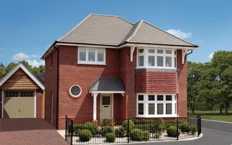 leamington-exterior-brick-28085 Redrow Homes, Diy Curb Appeal, Three Bedroom House, House Property, Beautiful House Plans, Bungalow House, Bungalow House Design, Diy Flooring, 3 Bedroom House