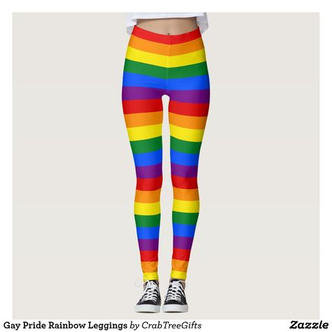 Gay Pride Rainbow Leggings Rainbow Pants, Leggings Colorful, Rainbow Leggings, Unique Clothes, Rainbow Ribbon, Last Unicorn, Gay Pride Flag, Rainbow Flag, Running Leggings