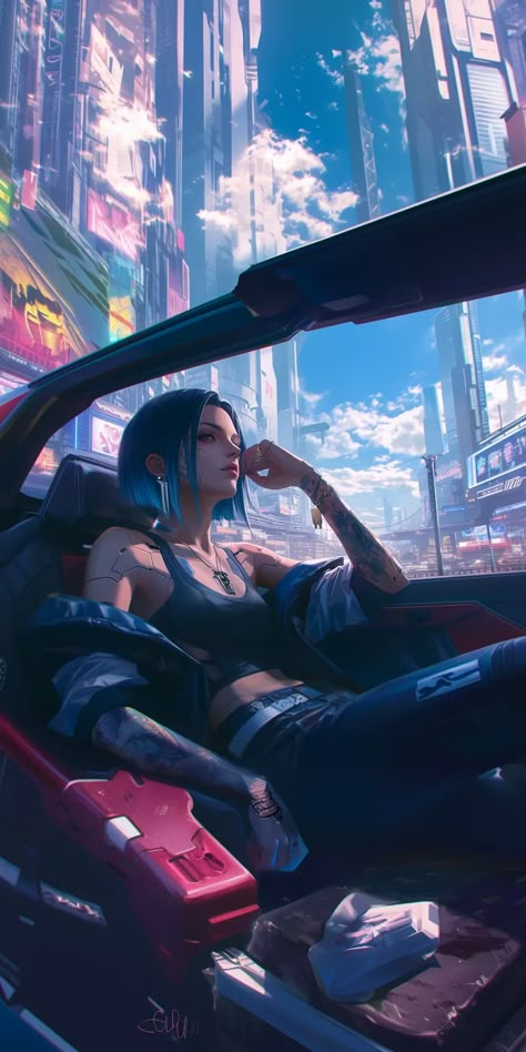 Created with Midjourney Ai #Character #Fantasy #Anime #cartoon #cyberpunk #sci-fi Cyberpunk Character Inspiration, Cyberpunk Solo Art, Cyberpunk Women Fashion, Cyberpunk Girl Aesthetic, Tech Character Design, Cyberpunk Character Art Female, Punk Sci Fi, Cyberpunk Home, Cyberpunk Girl Art