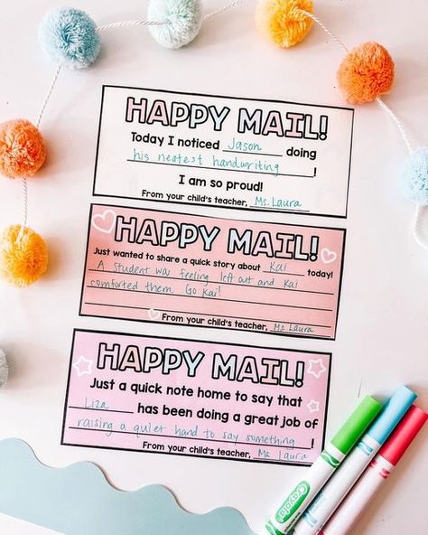 Happy Mail Teacher, Teacher Mail, Happy Mail Inspiration, Teaching Classroom Decor, Feeling Left Out, Preschool Ideas, Future Classroom, Teaching Classroom, 3 Kids