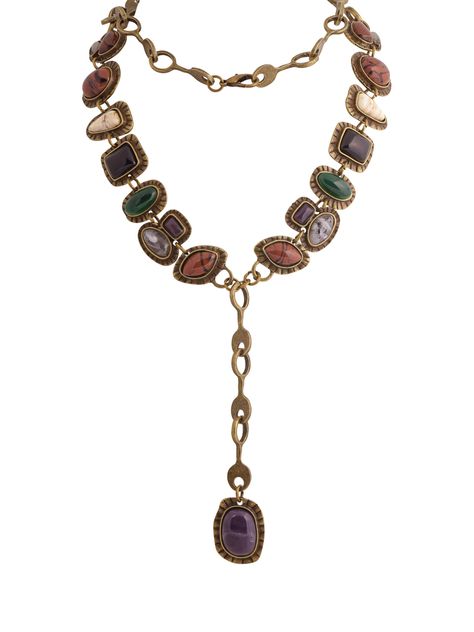 PRICES MAY VARY. Retro Style: This necklace features a vintage-inspired design with layered stone pendants for a bohemian, free-spirited look. Versatile Layering: The Y-shaped necklace allows you to layer and style it with other necklaces for a personalized, eclectic touch. Y-Shaped Silhouette: The unique Y-shaped necklace with the length 27 inches (70 cm) creates a flattering, elongated silhouette on the neckline. Versatile Styling: Suitable for casual or formal occasions, this personality jewe Turquoise Necklace Stack, Y Shaped Necklace, Acl Outfits, Earthy Necklace, One Medical, Pear Pendant, Earthy Jewelry, Vintage Jewlery, Boho Jewellery