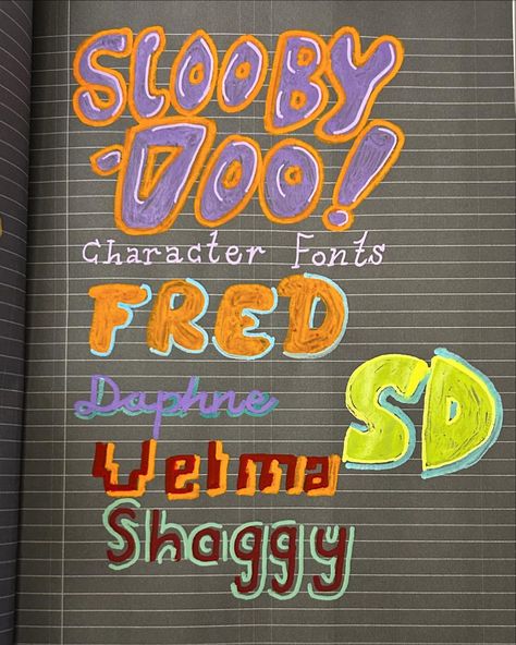 Hand lettering Scooby Doo Character Fonts 🐾🐕💜💚 #scoobydoo Scooby Doo Font, April 6, Scooby Doo, Hand Lettering, Paint, On Instagram, Quick Saves, Instagram