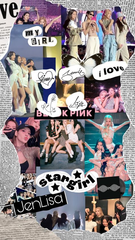 wallpaper blackpink #blackpink #wallpaperblackpink Kpop Wallpaper Blackpink, Vibes Wallpaper, Wallpaper Collage, Blackpink Members, Kpop Wallpaper, Black Pink, Collage, Pins, Quick Saves