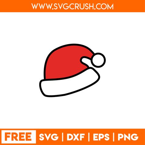 SVGCrush - FREE SVG FILES - Merry Christmas, Happy Christmas, Christmas Tree, Santa Claus, Reindeer Santa Hat Svg Free Cricut, Free Santa Hat Svg, Santa Hat Svg Free, Christmas App Icons, Plaid Ornaments, Cricut Birthday Cards, Santa Hat Svg, Cricut Svg Files Free, Cricut Birthday