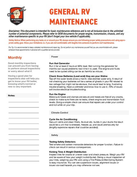 The Ultimate RV Maintenance Checklist Rv Checklist, Camper Maintenance, Rv Camping Checklist, Rv Battery, Rv Camping Tips, Inspection Checklist, Rv Maintenance, Maintenance Checklist, Roof Maintenance