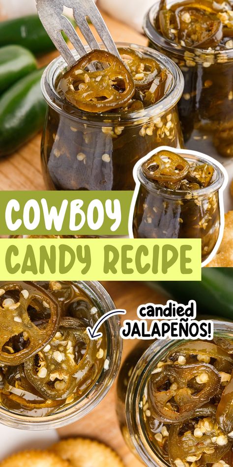 Candied Serrano Pepper Recipes, Hot And Sweet Jalapenos Recipe, Candied Jalapenos Cowboy Candy, Sweet Jalapeno Pickles, Ball Candied Jalapenos, Candy Jalapeno Canning, Sweet And Spicy Pickled Jalapenos, Canned Whole Jalapeno Recipes, Canned Candied Jalapenos