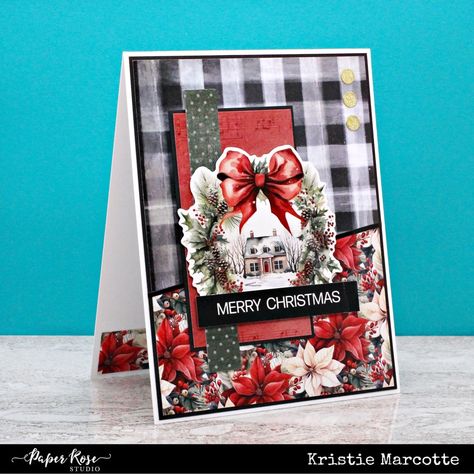 Paper Rose Studio | Jolly Holidays | 24 Cards 1 Collection - Kristie Marcotte Paper Rose Christmas Cards, Paper Rose Studio Cards, Kristie Marcotte, Rosé Christmas, Studio Cards, Scrapbooking Pages, Beautiful Christmas Cards, Jolly Holiday, Paper Rose