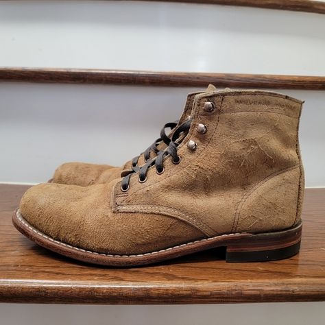 Wolverine 1000 mile Boots (Rough-Out) Wolverine 1000 Mile Boots, 1000 Mile Boots, Wolverine 1000, Wolverine 1000 Mile, Boots Outfit Men, Rustic Industrial, Boots Outfit, Looks Vintage, Hard To Find