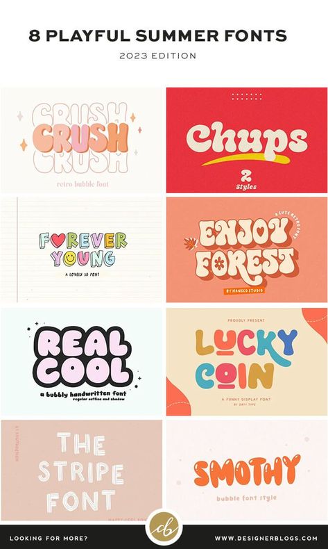 Sunscreen Branding, Summer Fonts, Fish Lips, Summer Typography, Craft Shack, Lips Logo, Bold Serif Fonts, Top Fonts, Fonts 2023