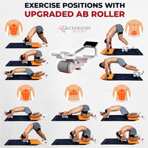 Abs Roller Workout, Roller Abs Workout, Ab Roller Exercises, Ab Wheel Workout, Ab Roller Workout, Abs Roller, Roller Workout, Simple Workout, Workout Exercises