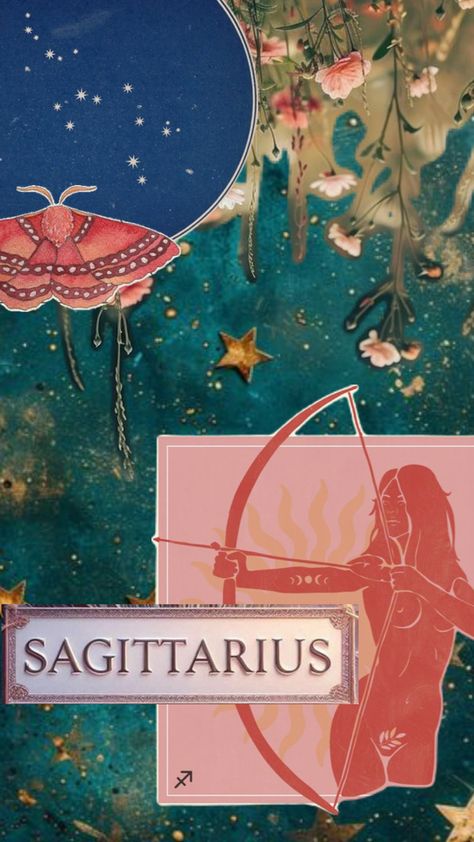 Sagittarius Aesthetic Wallpaper, Sagittarius Collage, Sagittarius Vibes, Sagittarius Aesthetic, It S My Birthday, Aesthetic Desktop Wallpaper, Birthday Month, Art Journal Inspiration, Journal Inspiration