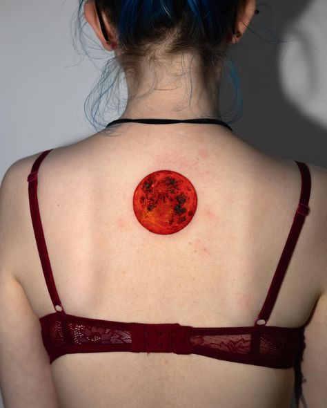 Red Moon 🔴 . Done by resident artist @z9_ttt . For Inquiries ⬇️ 📧 info@seoulinktattoo.com Red Moon Tattoo, Best Neck Tattoos, Full Moon Tattoo, Tattoo Red, Surreal Tattoo, Crescent Moon Tattoo, Neck Tattoos, Red Moon, March 1