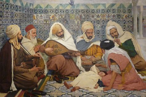 The Exorcism Session, André Brouillet | Benbouzid | Flickr Arabian Art, Khalil Gibran, Al Andalus, Cleveland Museum Of Art, Islamic Paintings, Aspiring Artist, A4 Poster, Vintage Artwork, Miniature Painting