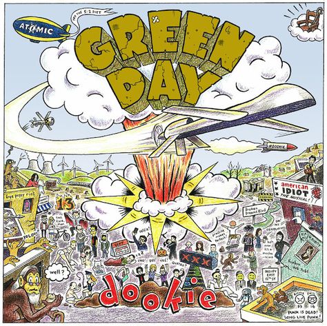 Portada de disco Green Day Tattoo, Green Day Albums, Tré Cool, Music Artist, Band Posters, Pop Punk, Green Day, New Artists, Album Art