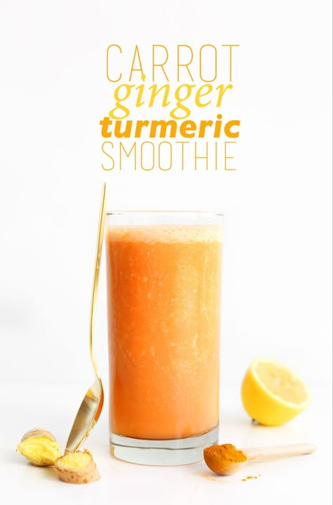 Ginger Turmeric Smoothie, Turmeric Drinks, Immune Boosting Smoothie, Smoothies Vegan, Turmeric Smoothie, Vitamix Recipes, Smoothie Prep, Healthy Goals, Smoothie Detox