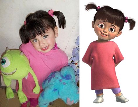 Little Girl Looks Like Boo From Monster.inc Perang Dunia Ii, Monsters Inc Boo, Funny Pictures For Kids, Jessica Nigri, Popular Cartoons, Cartoon Tv Shows, Photo To Cartoon, Famous Cartoons, Favorite Cartoon Character