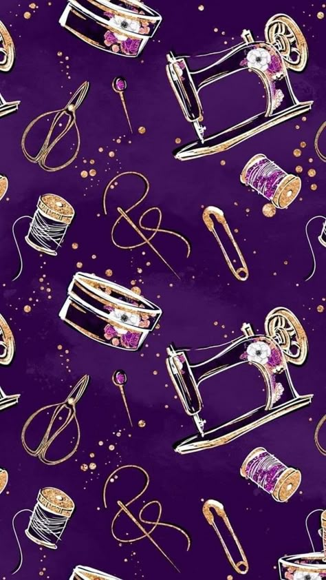 Sewing Background Wallpaper, Sewing Wallpaper Backgrounds, Sewing Machine Wallpaper, Machine Wallpaper, Sewing Wallpaper, Girly Background, Sewing Aesthetic, Sewing Logo, Sewing Equipment