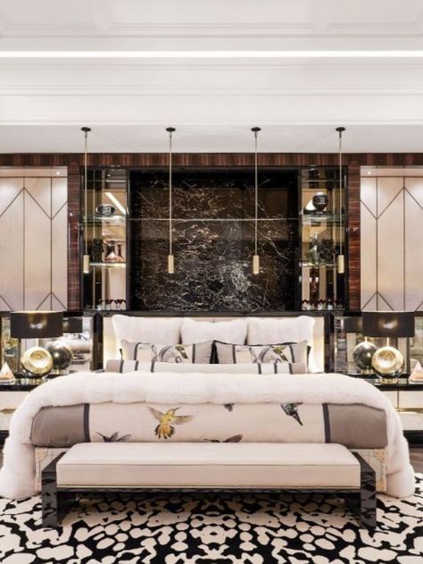 Iconic designs in the most notable luxurious homes remind us of one name, that name is Ferris Rafauli.  #bocadolobo #bestinteriordesigners #topinteriordesigner #ferrisrafauli #uniquedesign #luxurydesign #luxuryinteriors #luxuryinteriordesign #interiordesignprojects #luxuryfurniture #furnituredesign #homedecor #luxuryhome #luxuryhomedesign #luxuryhomedecor #homedesign #homedecorideas #homedesignideas #luxurylifestyle #ferrisrafaulidesign Drake Mansion, Drake House, Modern Luxury Bedroom Design, Hotel Style Bedroom, Bedroom Ideas Aesthetic, Modern Luxury Bedroom, Luxury Bedroom Design, Expensive Houses, Small Room Bedroom