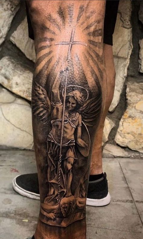 Angel Half Sleeve Tattoo Men, Soldier Of God Tattoo, God Tattoos Men, Christian Chest Tattoo, Christian Forearm Tattoo For Men, Armour Of God Tattoo, Men’s Shoulder Tattoo Ideas, Angel Tattoo On Shoulder, Men’s Back Tattoo