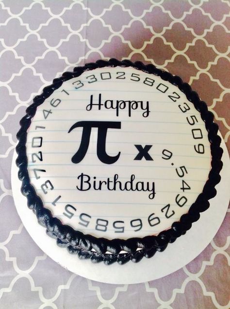 math cake, math geek, pi cake, 30th birthday mathematician Math Happy Birthday, Maths Birthday Cakes, Math Birthday Cakes, Math Cake Ideas Birthday, Birthday Wishes For Maths Teacher, Math Cake, Cake 30th Birthday, Teacher Birthday Cake, 40 Cake