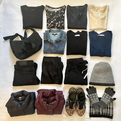 3 Week Carry On Packing, Minimalist Winter Packing List, Autumn Travel Capsule Japan, Japan Carry On Packing, Fall Outfit In Japan, What To Pack For Japan In September, 2 Weeks In Japan Packing, Japan Winter Capsule Wardrobe, Packing Winter Clothes In A Carry On