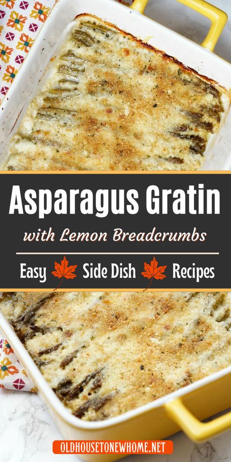 Asparagus Gratin Asparagus Salad Recipes, Asparagus Gratin, Asparagus Side Dish Recipes, Asparagus Salad Recipe, Asparagus Side Dish, Asparagus Egg, Spring Flavors, Asparagus Casserole, Asparagus Seasoning