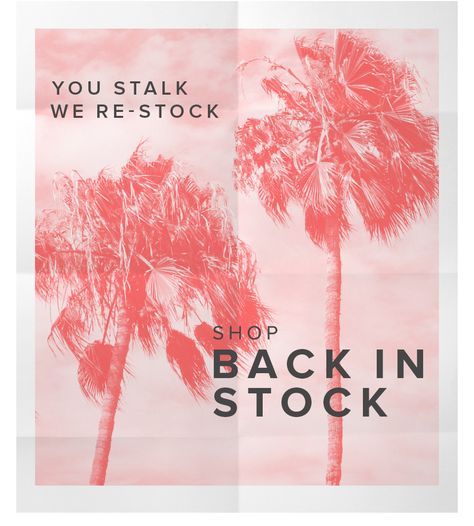 Restock Poster Design, Restocked Poster, Back In Stock Email, Email Design Ideas, Business Page, Email Design, Back In Stock, Marketing Ideas, Branding Design Logo