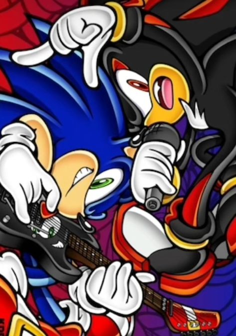 Sonic Wallpapers Y2k, Sonic With Guitar, Shadow The Hedgehog Pfp Y2k, Sonic The Hedgehog Aesthetic, Sonic Pfp Aesthetic, Sonic Pfp Y2k, Sonic Adventure Art, Sonic And Shadow Wallpaper, Sonic The Hedgehog Pfp