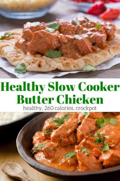 Ww Butter Chicken, Healthy Butter Chicken Crockpot, Carb Free Slow Cooker Recipes, Ww Slow Cooker Chicken Recipes, Low Calorie Dinner Crockpot, Low Fat Butter Chicken, Low Calorie Slow Cooker Meals, Low Calorie Butter Chicken, Slow Cooker Low Calorie Recipes