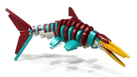 Ichthyosaurus Lego Dinosaur Lego Dinosaurus, Lego Letters, Lego Dinosaur, Lego Dragon, Lego Sculptures, Lego Animals, Lego Diy, Lego Robot, Lego Mocs