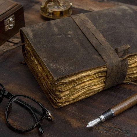 Old Journals Aesthetic, Old Leather Journal, Witch Grimoire Aesthetic, Vintage Notebook Aesthetic, Witch Book Aesthetic, Leather Journal Aesthetic, Cleo Soul, Old Journal Aesthetic, Book Of Shadows Aesthetic