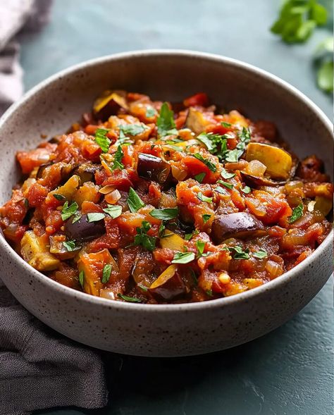 Sicilian Eggplant Caponata - miacookery.com Sicilian Eggplant Caponata Recipe, Eggplant Caponata Recipe, Sicilian Eggplant, Eggplant Caponata, Random Recipes, Entertaining Recipes, Eggplant, Food Art, Tomatoes