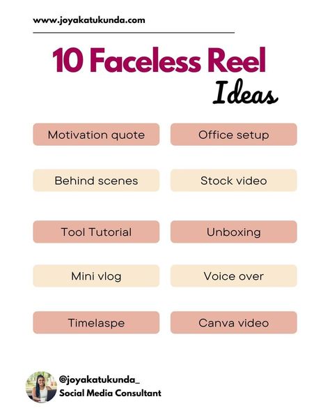 Reels Without Showing Face, Faceless Tiktok Ideas, Faceless Instagram Reel Ideas, Faceless Instagram Reels, Faceless Social Media Ideas, Faceless Social Media, Faceless Reels Ideas, Faceless Tiktok Video Ideas, Instagram Reel Ideas Aesthetic