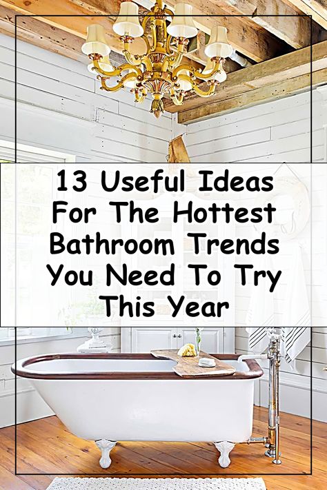 Discover the latest bathroom trends that will elevate your space in 2024! Our guide features 13 useful ideas to transform your bathroom into a stylish sanctuary. From bold colors to innovative fixtures, these trends are designed to inspire and refresh your home. Whether you're planning a complete renovation or a simple update, these tips will help you create a chic and functional bathroom that reflects your personal style. Dive into the hottest trends today! Modern Bathroom Trends, Latest Bathroom Trends, Functional Bathroom, Latest Bathroom, Useful Ideas, Half Bathroom, Bathroom Trends, Trendy Bathroom, Trends 2024