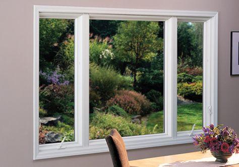 Replacement-Window-Designs #window #windowdesign #windowideas Picture Windows Exterior, Carport Enclosure, Picture Windows Living Room, Dining Sunroom, Vinyl Windows, Window Designs, Picture Window, Bow Window, New Windows