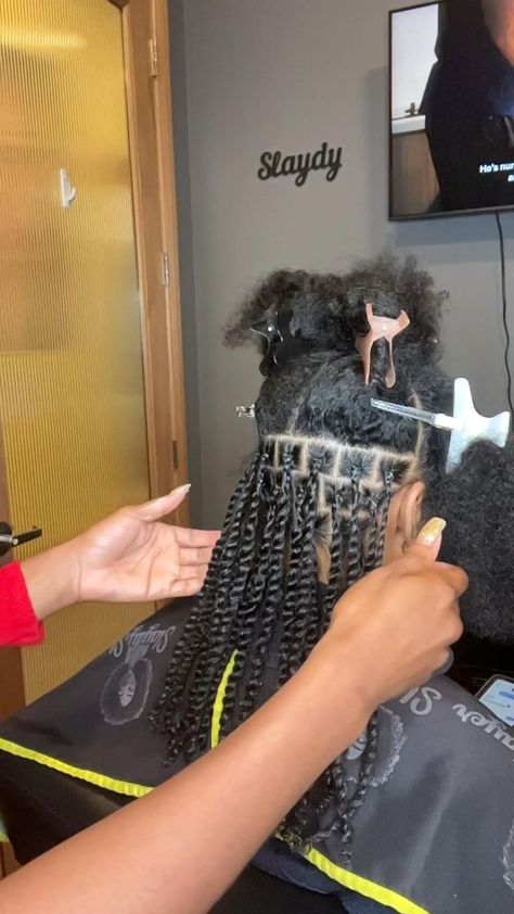 Cute Short Twist Hairstyles For Black Women, Passion Twists With Undercut, Box Parting Braids, Natural Twists For Black Women 4c, Two Strand Twist With Braids, Block Twist Braids, Shoulder Length Rope Twist, Senegalese Twist Short Length, Medium Midback Passion Twist