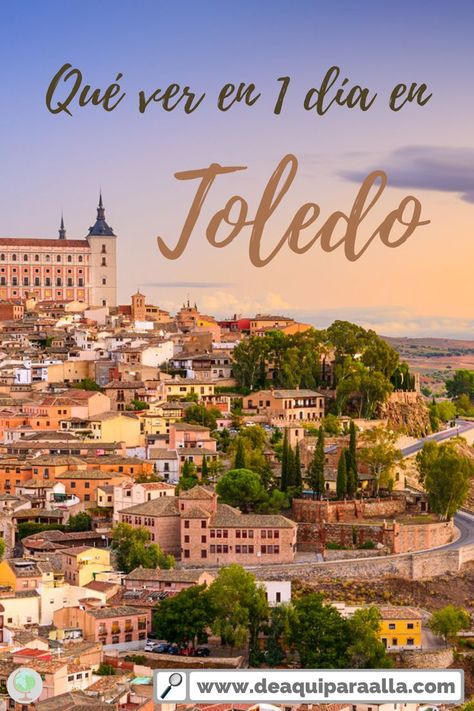 En este post te contamos los imprescindibles que no puedes perderte si visitas Toledo en 1 día. ¿A qué esperas? World Traveler, Toledo, Day Trips, Paris Skyline, Dolores Park, Madrid, Barcelona, Travel, Day Trip