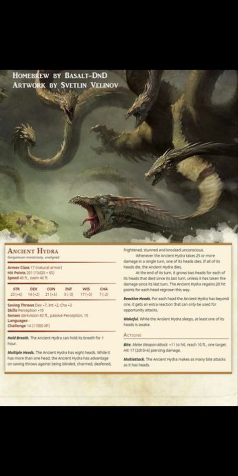 D D 5e Homebrew, 5e Monsters, Homebrew Monsters, Dnd Monster, Monster Manual, Dnd Stats, Dnd Homebrew, Dungeon Master's Guide, Dungeons And Dragons 5e