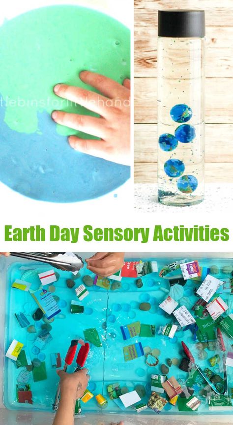 Earth Day Sensory Activities, Earth Day Sensory, Sensory Play Recipes, About Environment, Earth Craft, Diy Preschool, Earth Day Activities, Sensory Integration, Kids Exploring